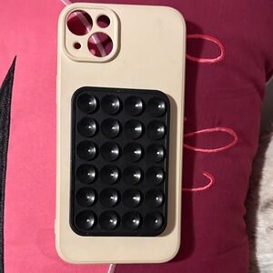 Cream and Black Phone Case